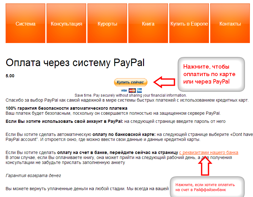 Как сделать оплату через PayPal